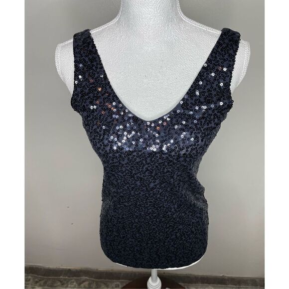 J.Crew Sequence Navy Blue Tank Top - Picture 1 of 4